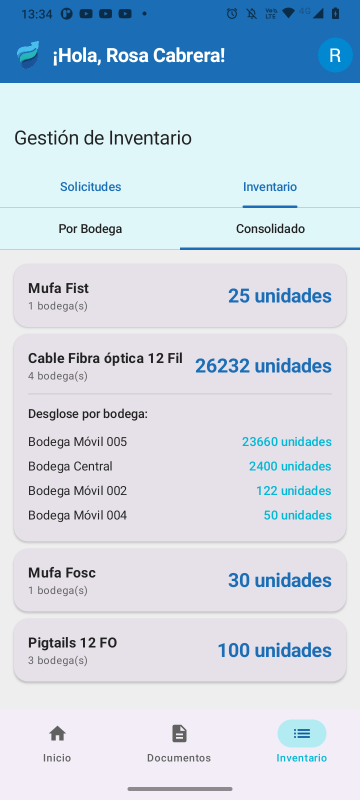 Inventario consolidado
