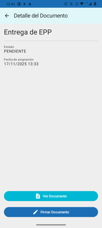 Documento para firmar